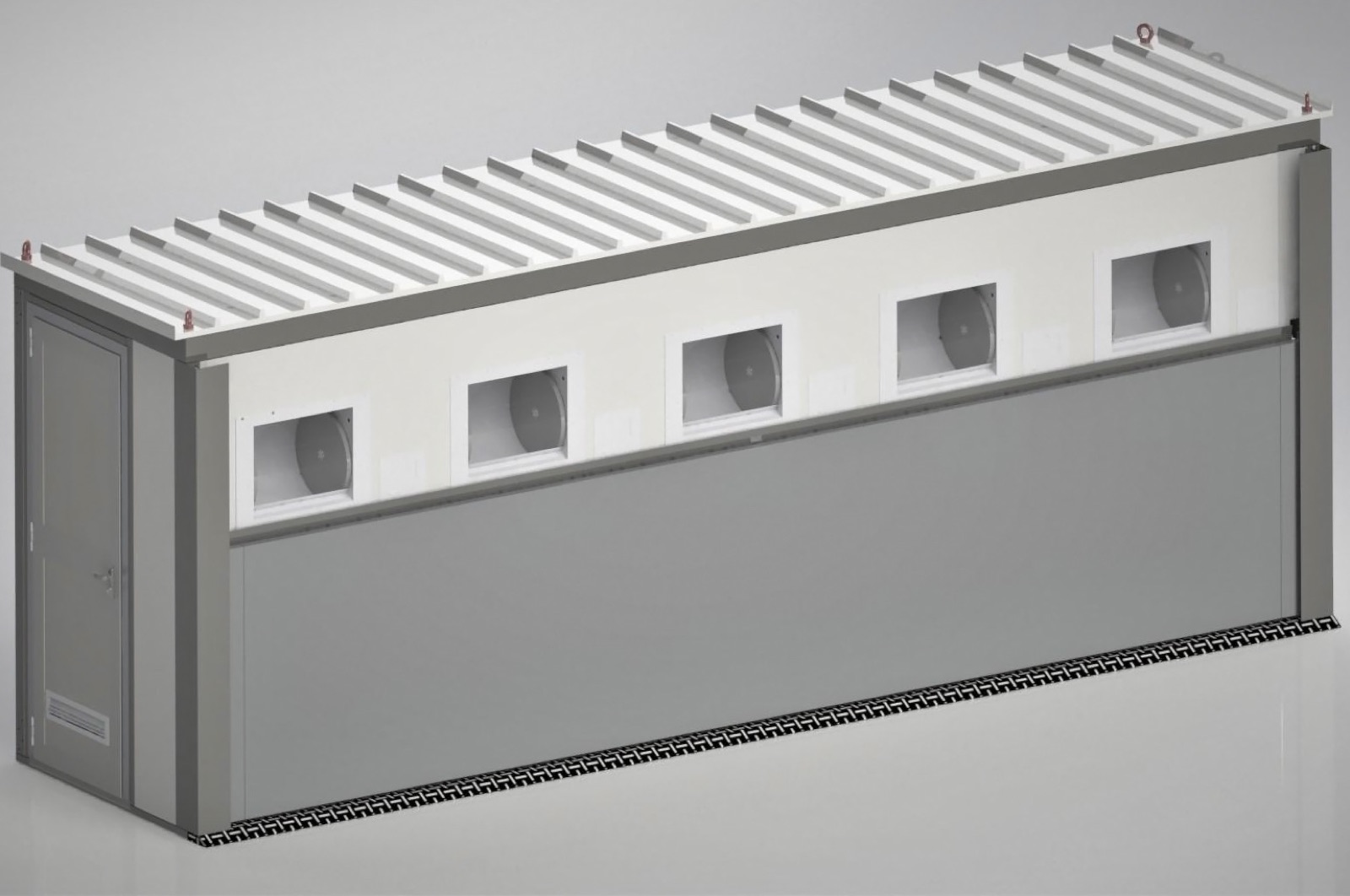Rendering della cabina per la raccolta differenziata