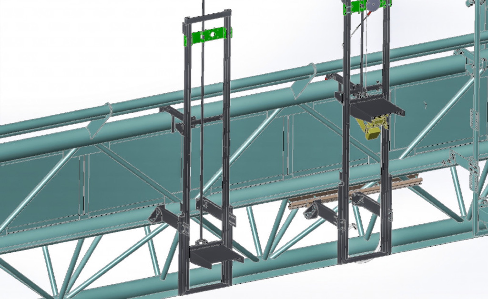 Rendering del sistema saliscendi per autovelox